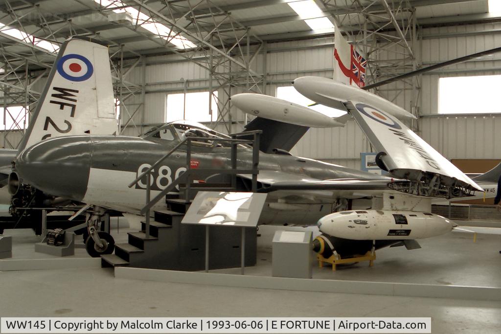WW145, De Havilland DH-112 Sea Venom FAW.22 C/N 12790, De Havilland Sea Venom FAW22 at The Museum of Flight, East Fortune in 1993.