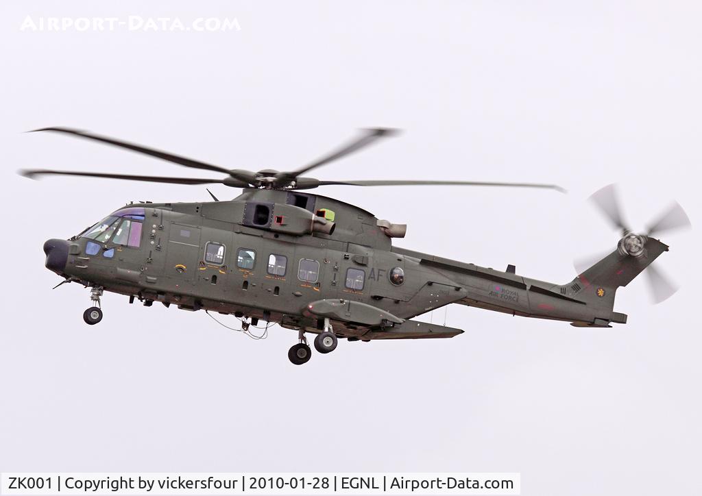 ZK001, 2006 AgustaWestland EH-101 Merlin HC.3A C/N 50160/512011/DEN11, Royal Air Force Merlin HC3A (c/n 50160). Operated by 28 and 78 Squadrons, coded 'AF'.