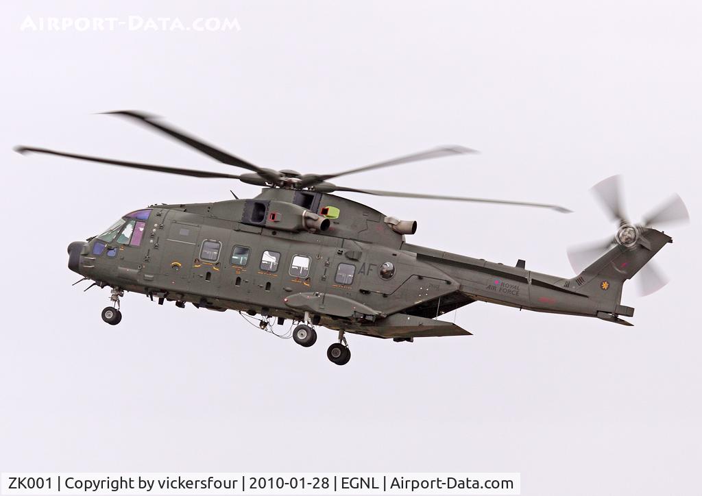 ZK001, 2006 AgustaWestland EH-101 Merlin HC.3A C/N 50160/512011/DEN11, Royal Air Force Merlin HC3A (c/n 50160). Operated by 28 and 78 Squadrons, coded 'AF'.