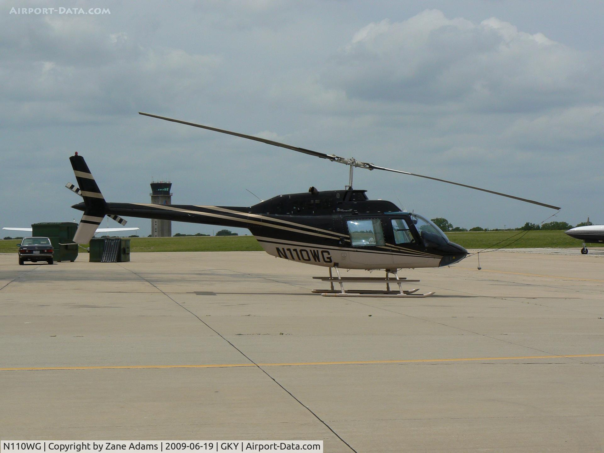 N110WG, Bell 206B JetRanger III C/N 2367, At Arlington Municipal