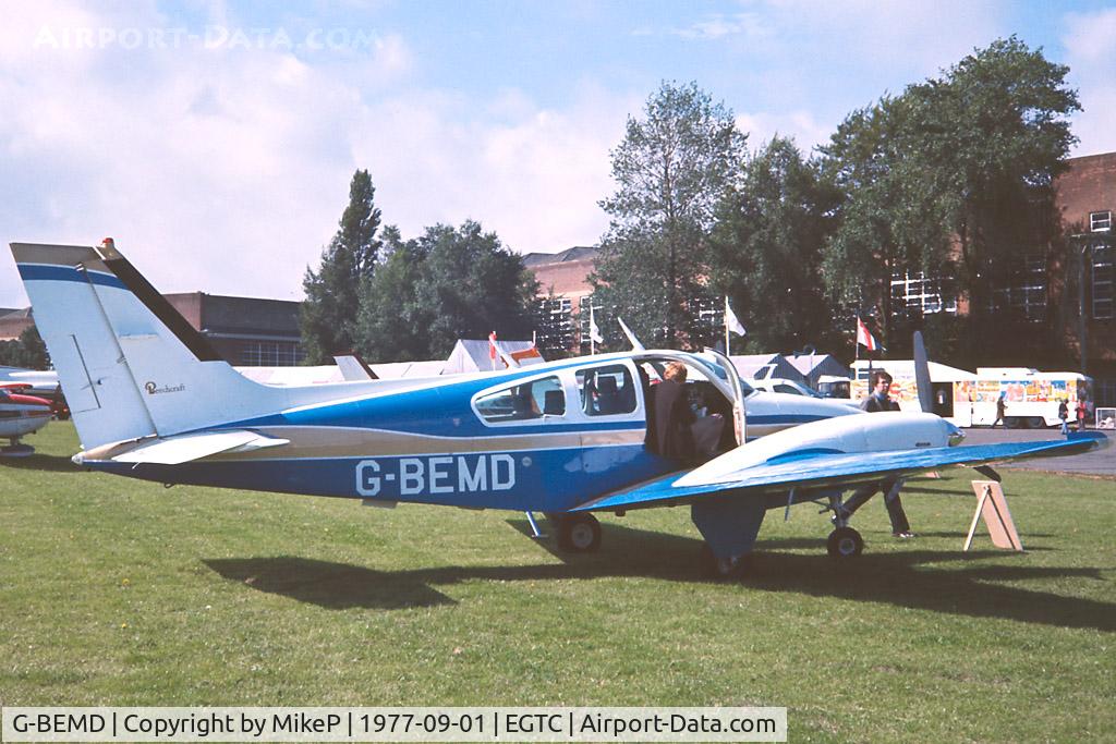 G-BEMD, 1977 Beech 95-B55 Baron Baron C/N TC-2051, 1977 Business and Light Aviation Show.