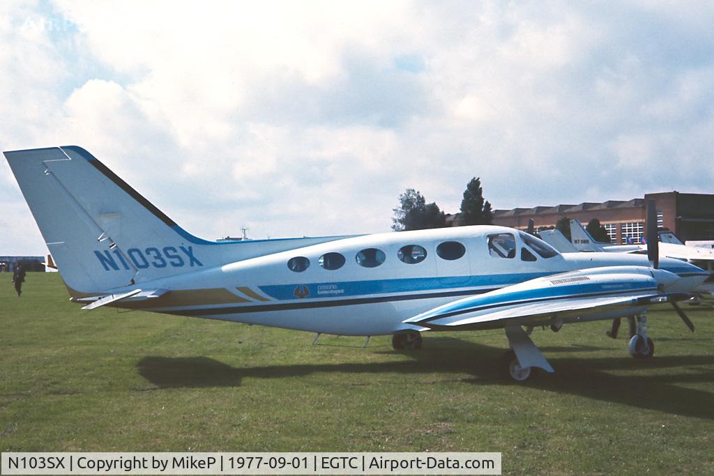 N103SX, Cessna 421C Golden Eagle C/N 421C0274, 1977 Business and Light Aviation Show.