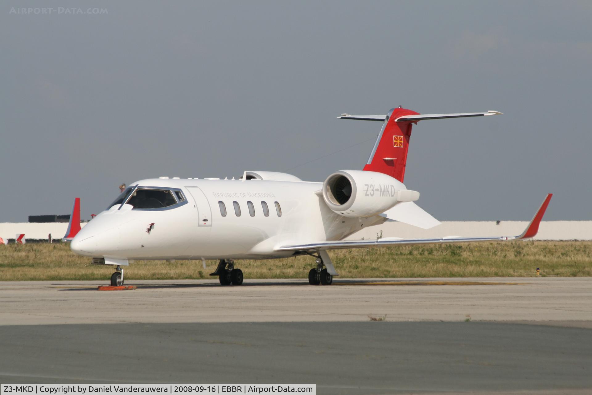 Z3-MKD, Learjet 60 C/N 60-279, Parked on G.A. apron