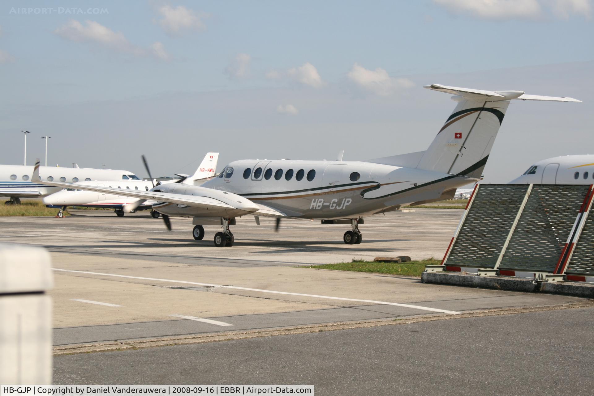 HB-GJP, 2006 Raytheon King Air 350 (B300) C/N FL-477, Parked on G.A. apron