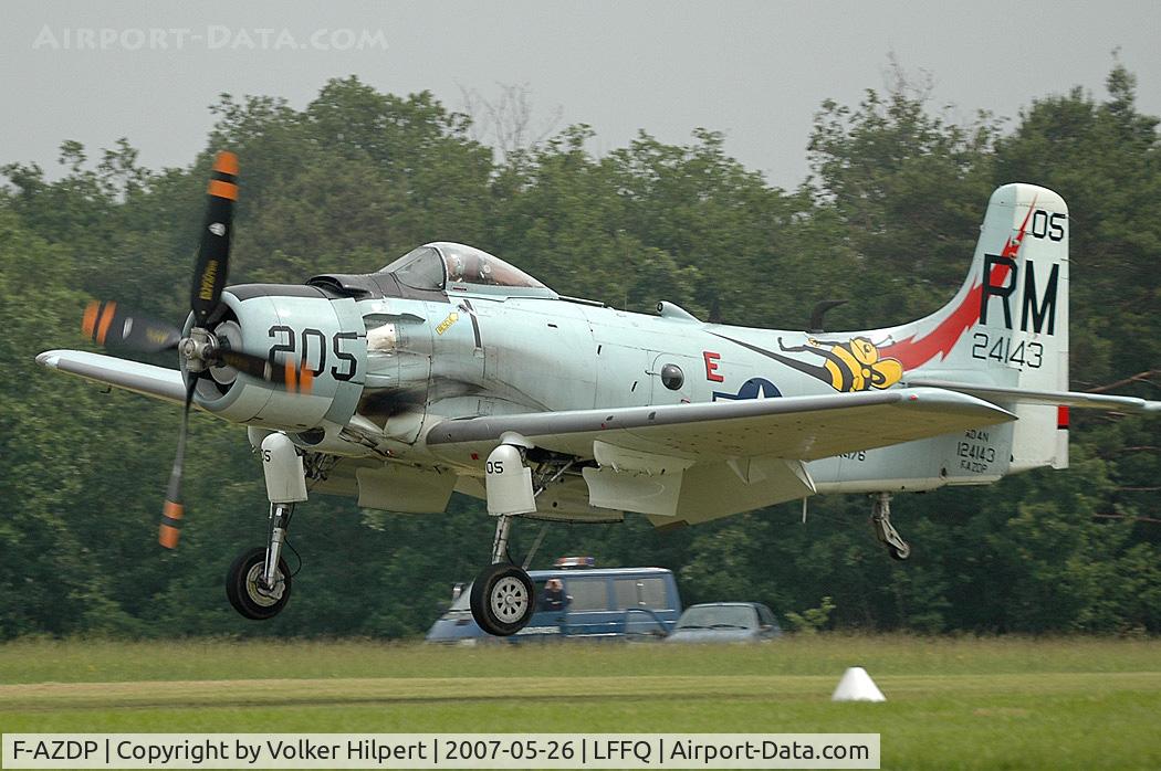 F-AZDP, Douglas AD-4N Skyraider C/N 7449, at lffq