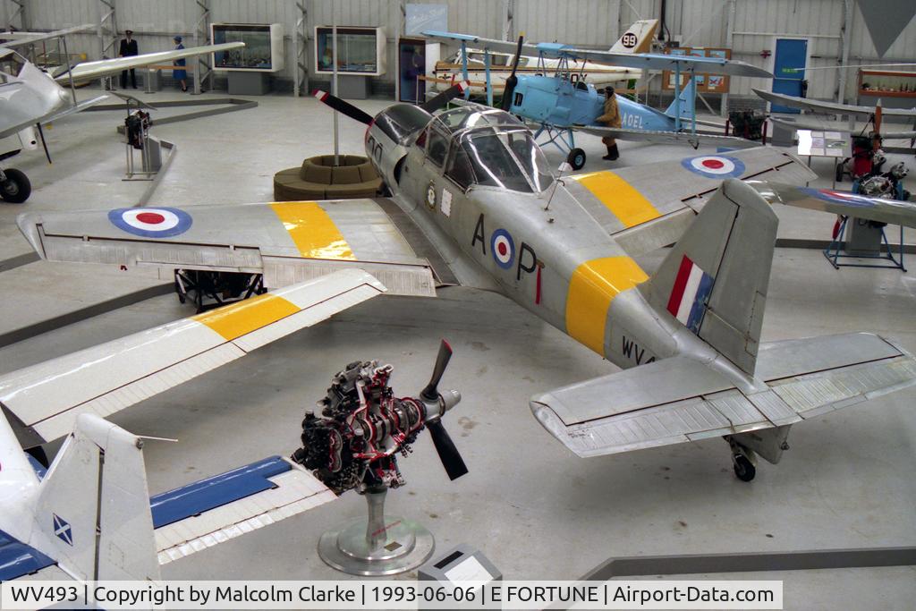 WV493, 1953 Percival P-56 Provost T.1 C/N PAC/56/056, Percival P-56 Provost T1 at The Museum of Flight, East Fortune in 1993.