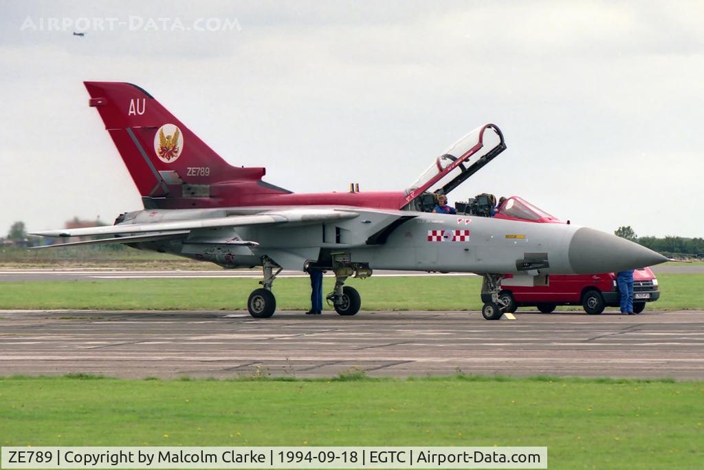 ZE789, 1988 Panavia Tornado F.3 C/N AS065/699/3316, Panavia Tornado F3 at Cranfield's Air Show and Helifest in 1994.