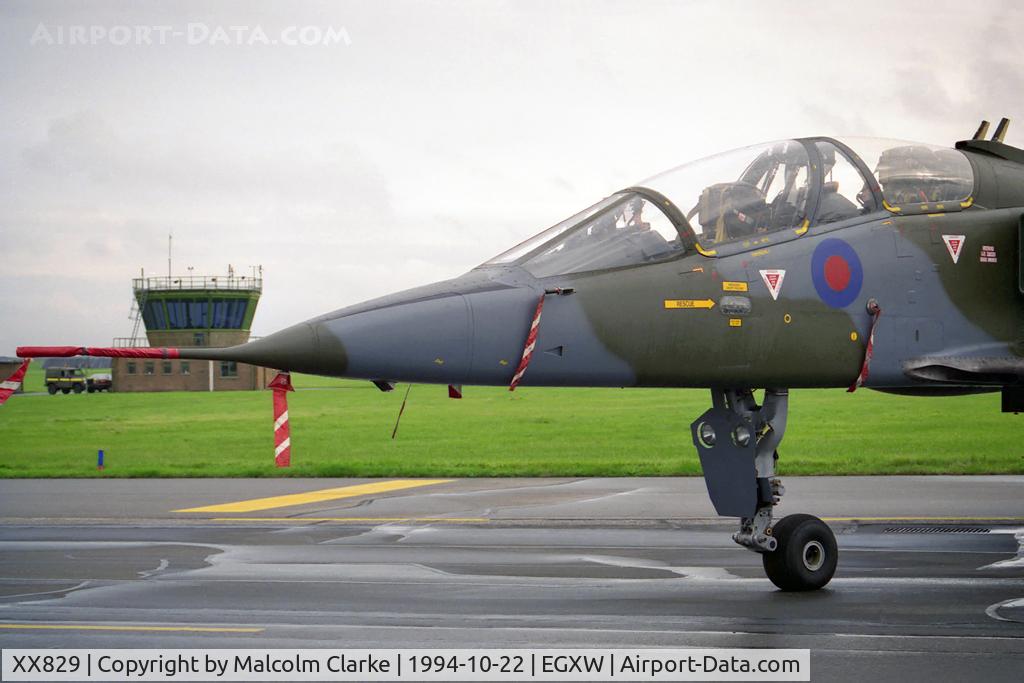 XX829, 1974 Sepecat Jaguar T.2A C/N B.17, Sepecat Jaguar T2A at RAF Waddington's Photocall in 1994.