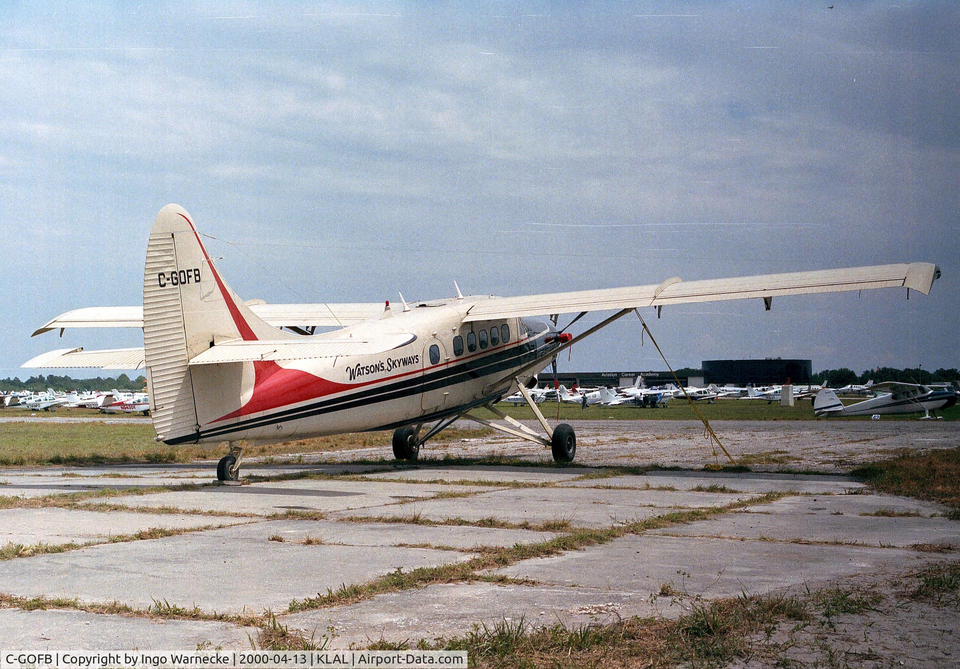 C-GOFB, 1954 De Havilland Canada DHC-3 Turbo Otter Otter C/N 39, De Havilland Canada DHC-3 (Vazar) Turbo Otter of Watson's Skyways at Sun 'n Fun 2000, Lakeland FL