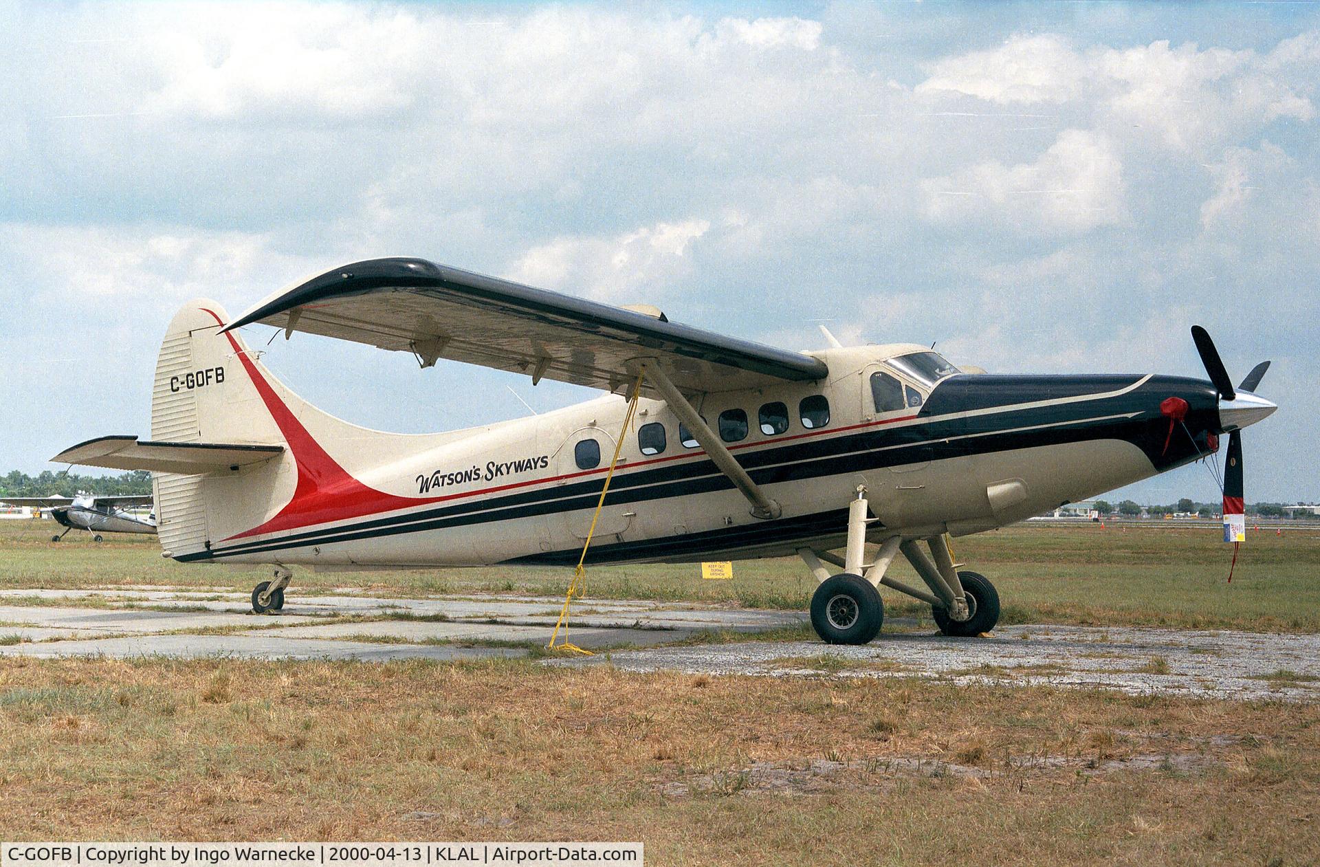 C-GOFB, 1954 De Havilland Canada DHC-3 Turbo Otter Otter C/N 39, De Havilland Canada DHC-3 (Vazar) Turbo Otter of Watson's Skyways at Sun 'n Fun 2000, Lakeland FL