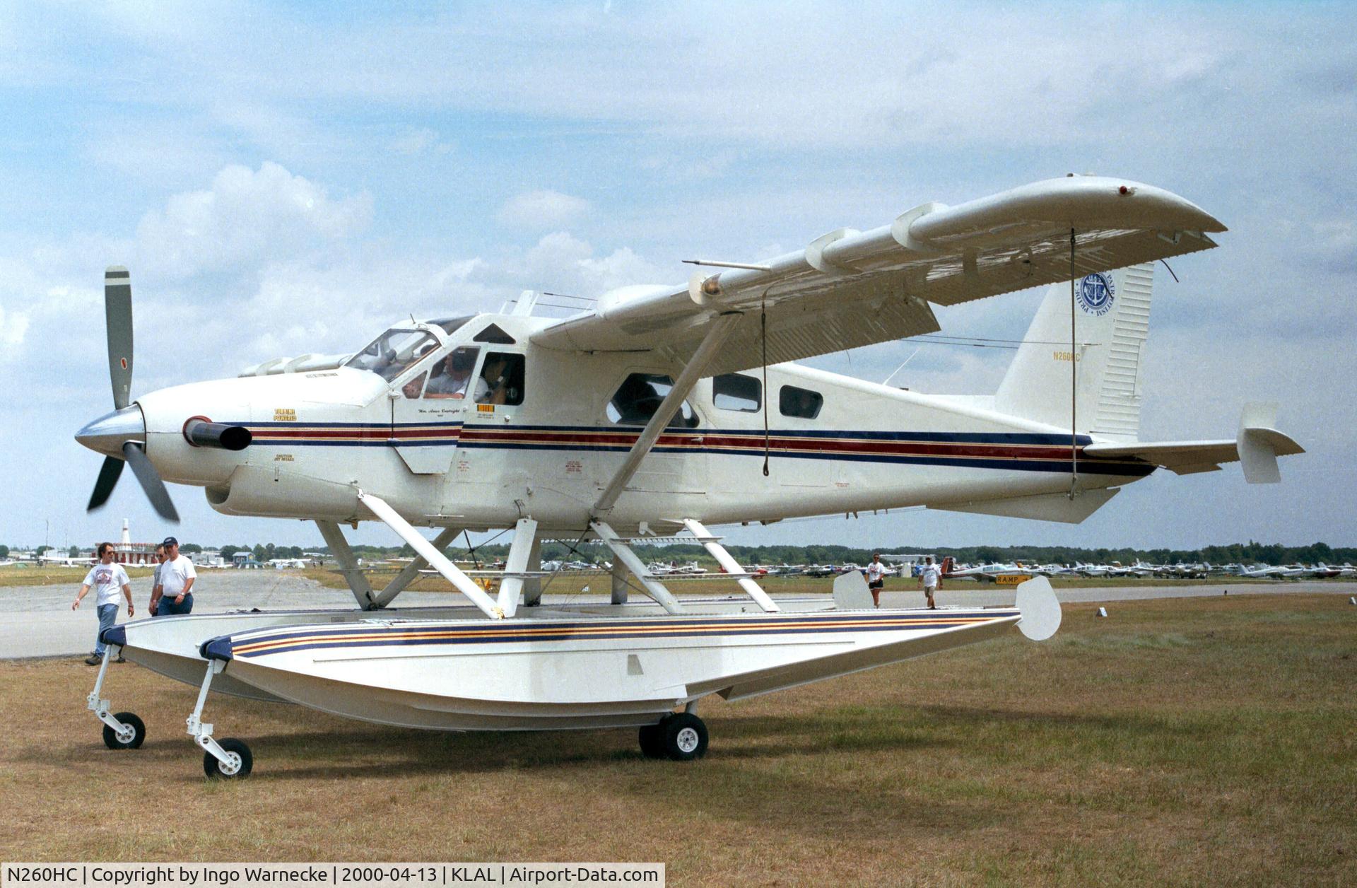 N260HC, 1967 De Havilland Canada DHC-2 Turbo Beaver Mk.3 C/N 1665-TB37, De Havilland Canada DHC-2 Mk3 Turbo Beaver on amphibious floats at Sun 'n Fun 2000, Lakeland FL