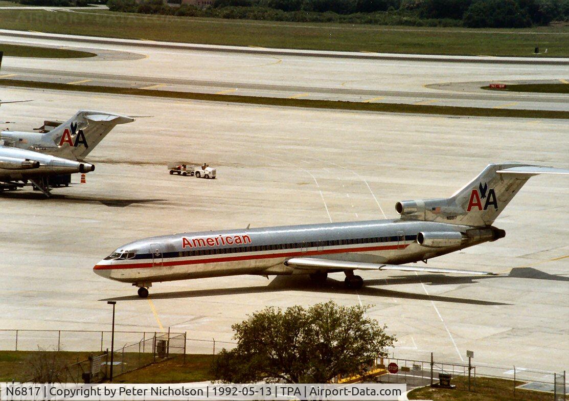 N6817, 1968 Boeing 727-223 C/N 19492, Boeing 727-223 of American Airlines at Tampa in May 1992.