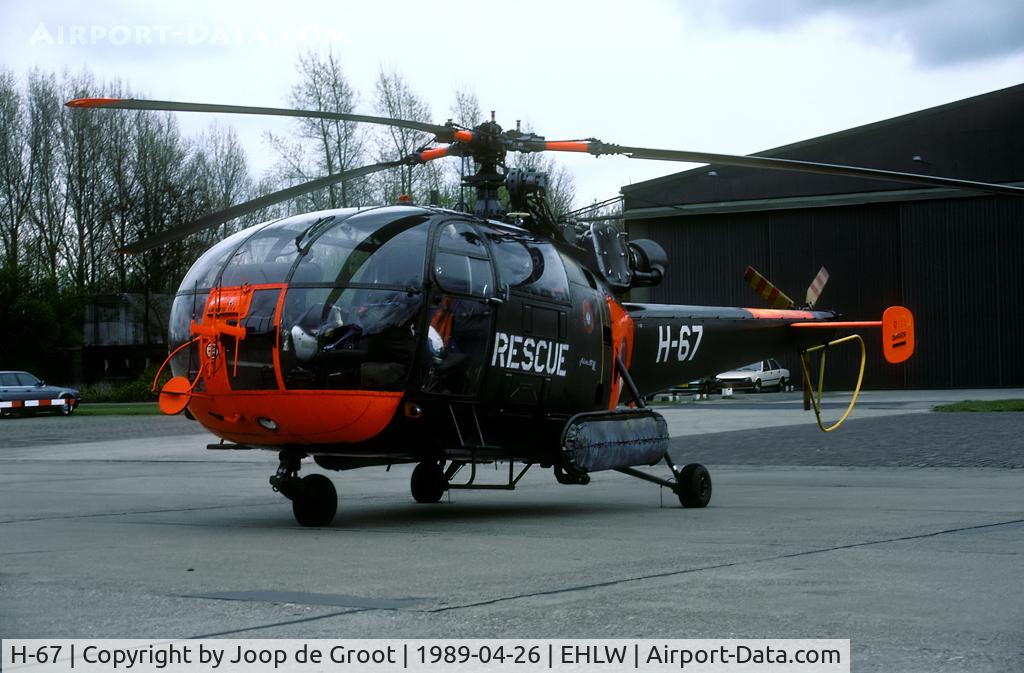 H-67, Sud SE-3160 Alouette III C/N 1367, One of the local SAR Alouettes that participated in the 1989 SAR Meet.