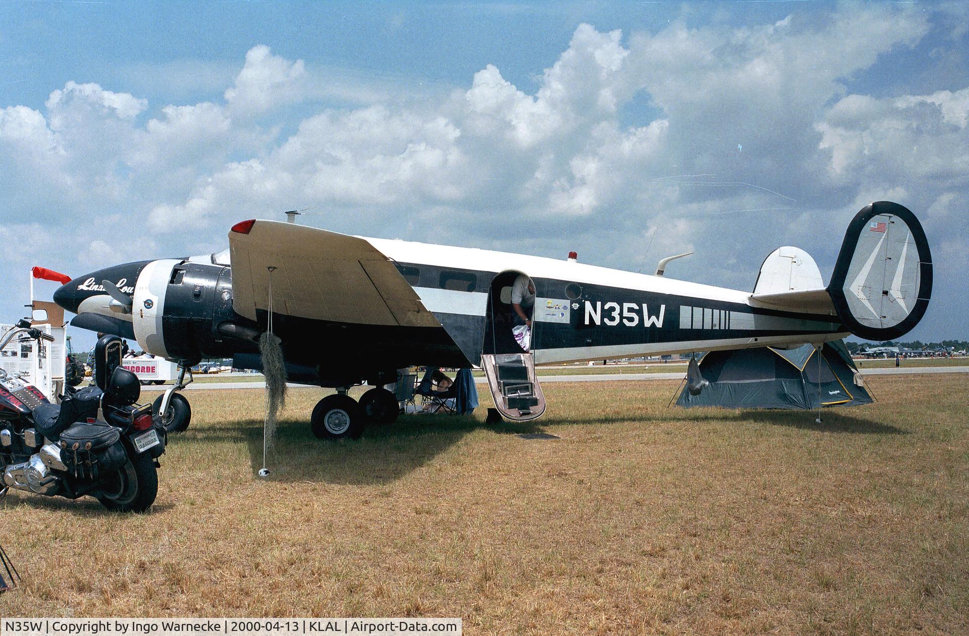 N35W, 1954 Beech D18S C/N A1006, Beechcraft D18S Twin Beech converted to tricycle undercarriage at Sun 'n Fun 2000, Lakeland FL