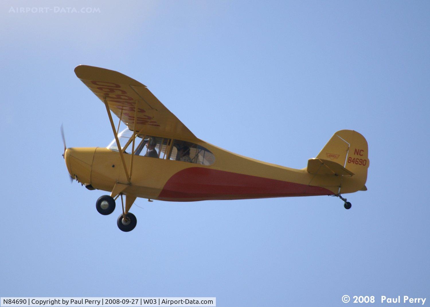 N84690, 1946 Aeronca 7AC Champion C/N 7AC-3402, Heading out