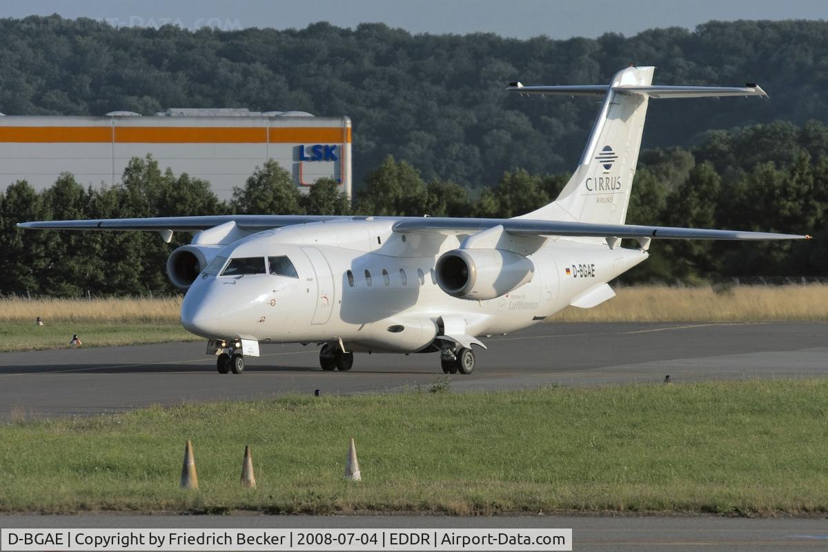 D-BGAE, 2000 Fairchild Dornier 328-300 328JET C/N 3146, taxying to the stand