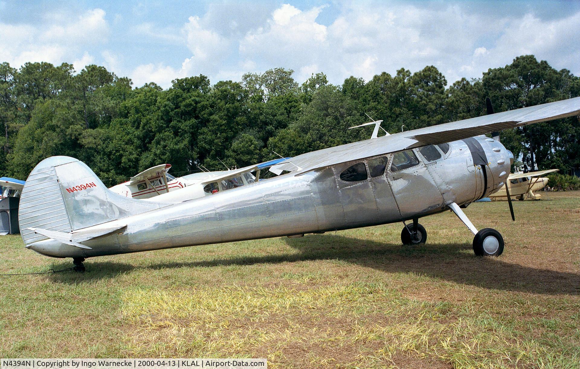 N4394N, 1947 Cessna 195 C/N 7011, Cessna 195 at Sun 'n Fun 2000, Lakeland FL