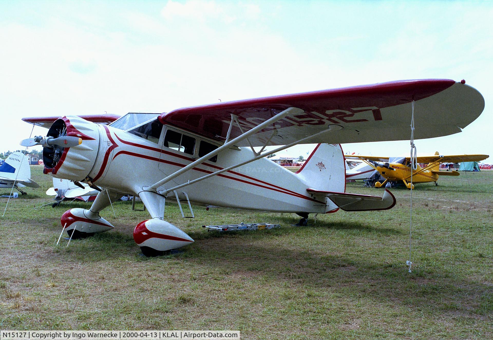N15127, 1935 Stinson SR-6A Reliant C/N 9619, Stinson SR-6A Reliant at Sun 'n Fun 2000, Lakeland FL
