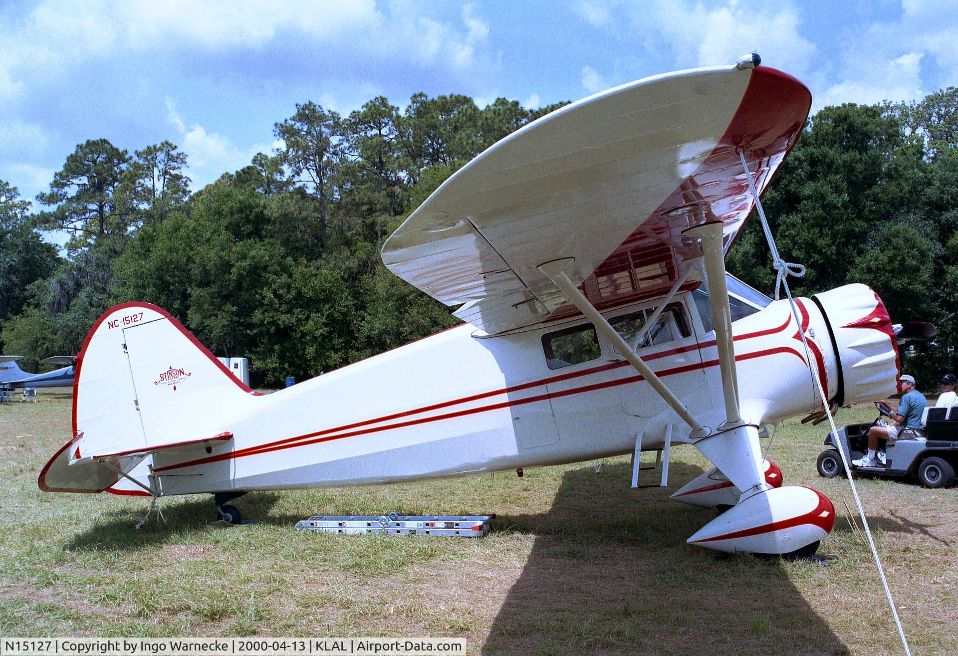 N15127, 1935 Stinson SR-6A Reliant C/N 9619, Stinson SR-6A Reliant at Sun 'n Fun 2000, Lakeland FL