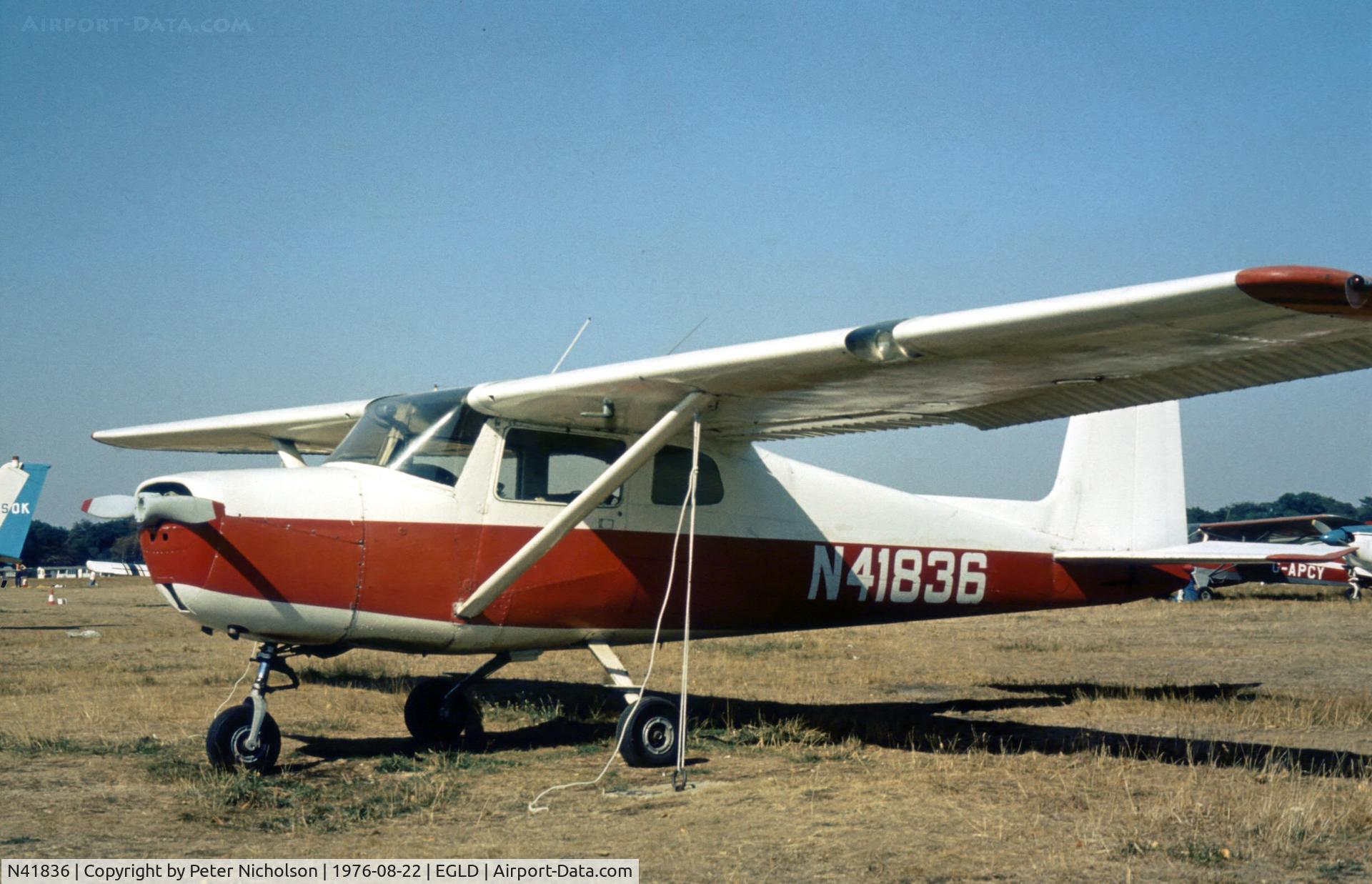 N41836, 1960 Cessna 150A C/N 150-59100, Cessna 150A seen at Denham Airfield in the Summer of 1976.