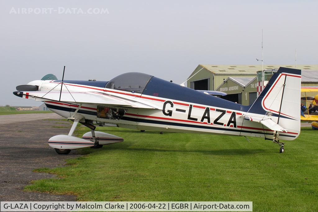 G-LAZA, 1996 Stephens Akro Laser Z200 C/N PFA 123-12682, Hammond Lazer Z200 at Breighton Airfield in 12006.