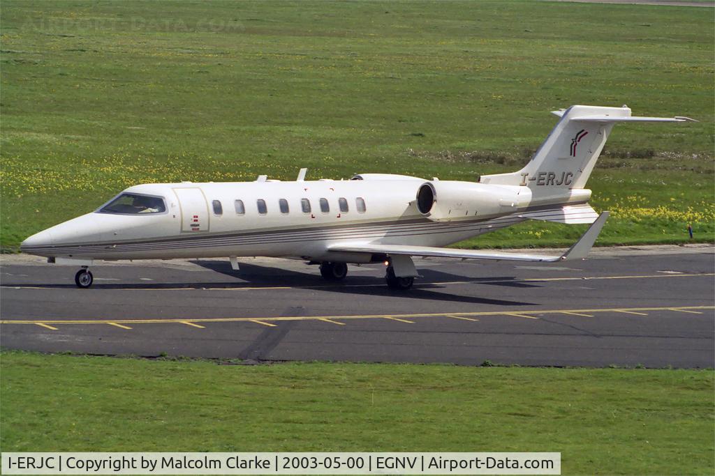 I-ERJC, 2000 Learjet 45 C/N 093, Learjet 45 at Durham Tees Valley Airport in 2003.