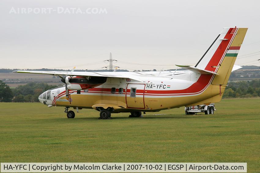 HA-YFC, 1985 Let L-410FG Turbolet C/N 851528, Let L-410FG Turbolet at Peterborough Sibson Airfield in 2007.