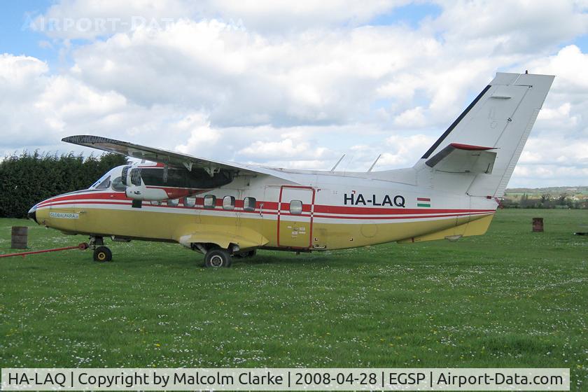 HA-LAQ, 1984 Let L-410UVP Turbolet C/N 841332, Let L-410UVP Turbolet at Peterborough Sibson Airfield  in 2008.