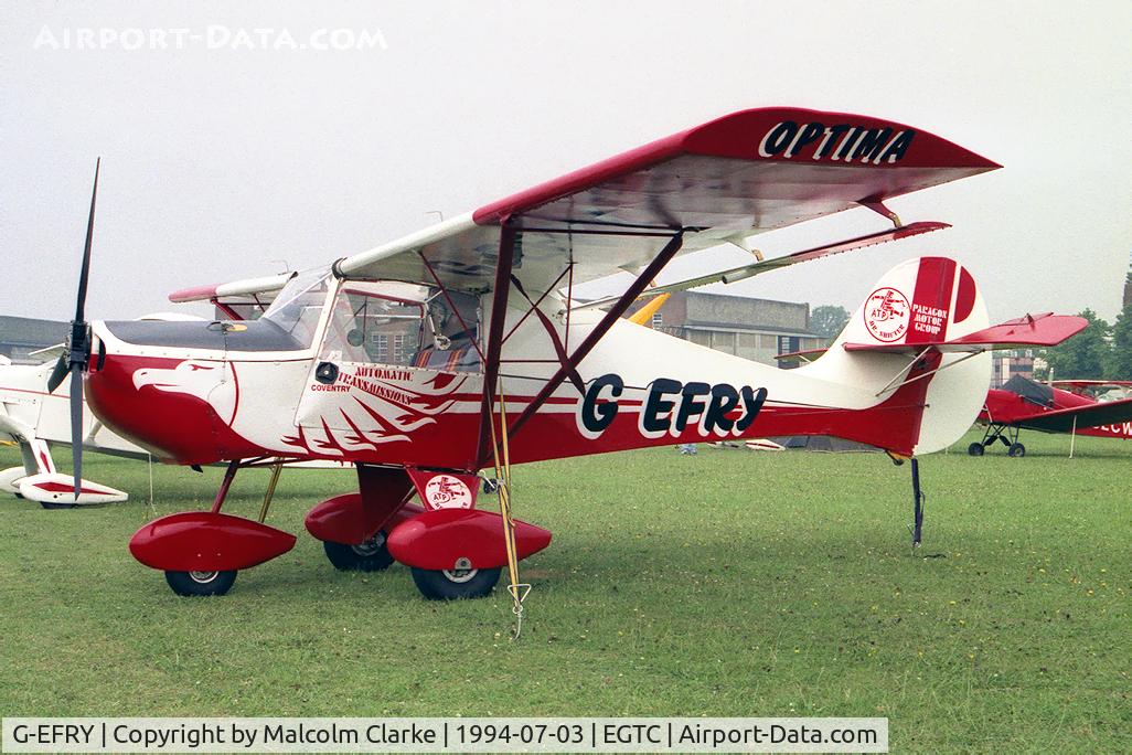 G-EFRY, 1993 Light Aero Avid Aerobat C/N PFA 189-12096, Light Aero Avid Aerobat at the PFA Rally, Cranfield in 1994.
