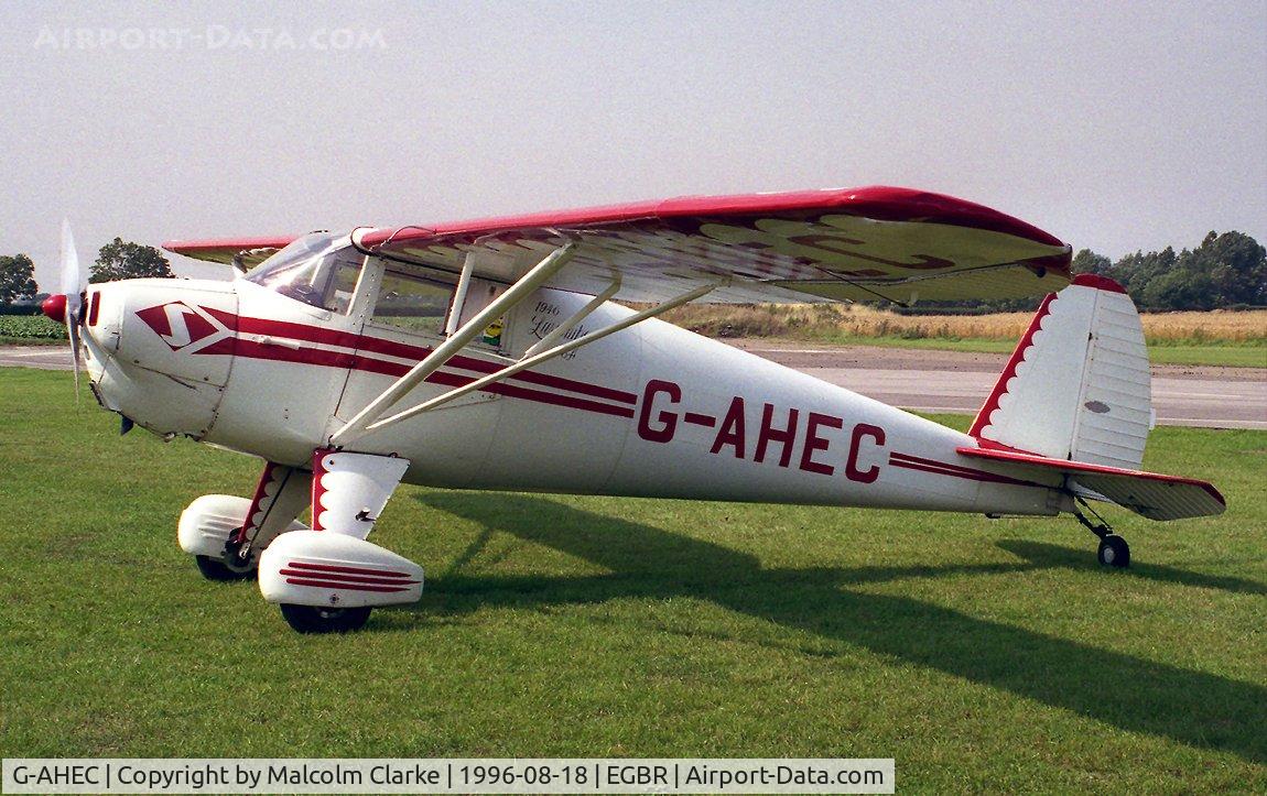 G-AHEC, 1946 Luscombe 8A Silvaire C/N 3428, Luscombe 8A Silvaire at Breighton Airfield in 1996.