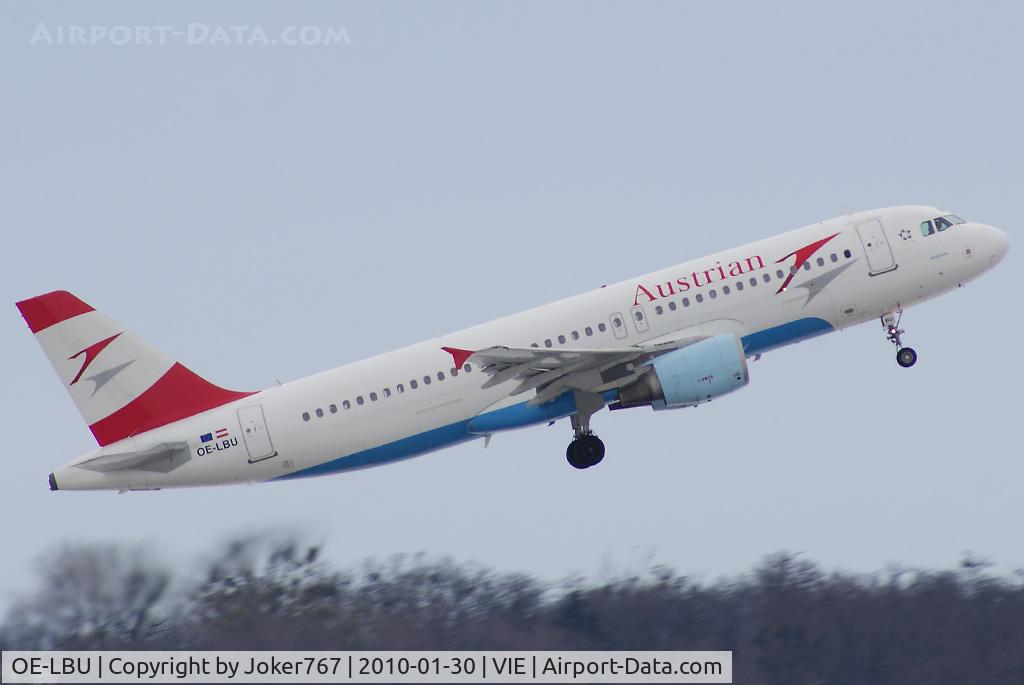 OE-LBU, 2001 Airbus A320-214 C/N 1478, Austrian Airlines Airbus A320-214