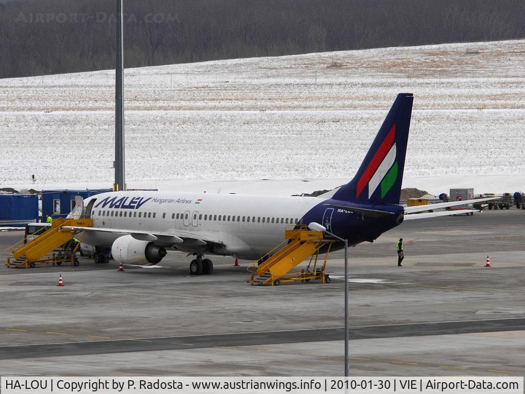 HA-LOU, 2005 Boeing 737-8Q8 C/N 30684, Diverted as BUD was closed d/t weather