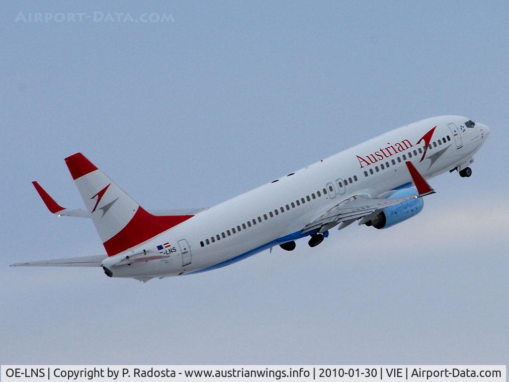 OE-LNS, 2005 Boeing 737-8Z9 C/N 34262, First 737-800 in Austrian Airlines colors