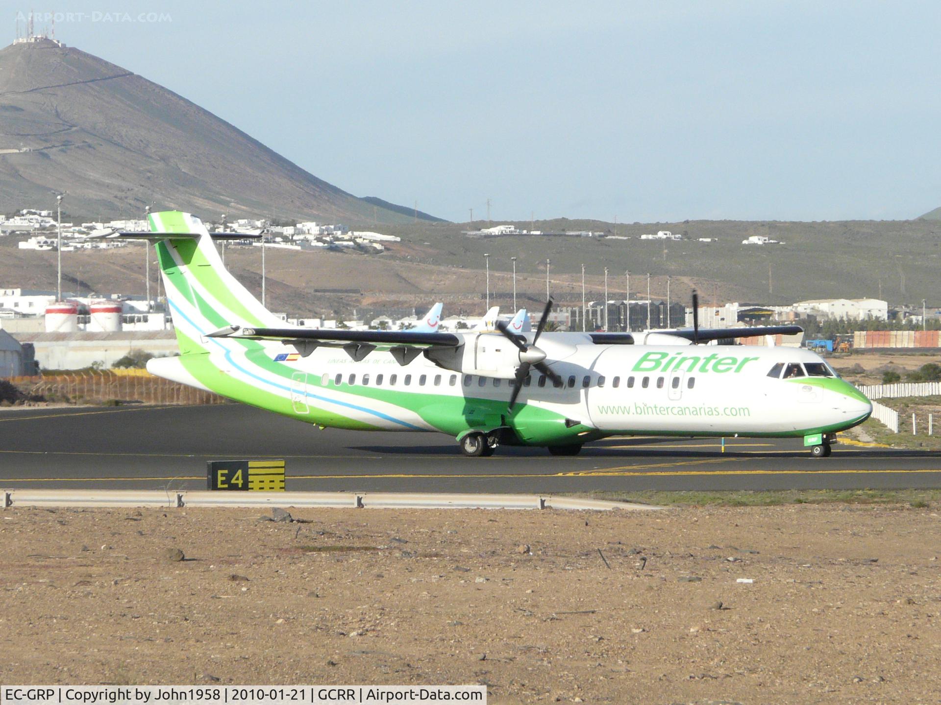 EC-GRP, 1996 ATR 72-202 C/N 488, ATR-72 of Binter Canarias taxying for departure.