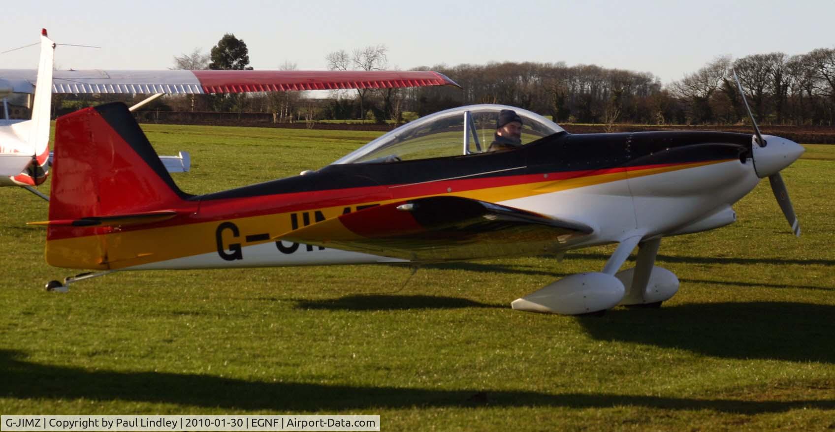 G-JIMZ, 1991 Vans RV-4 C/N 2488, awaiting fuel