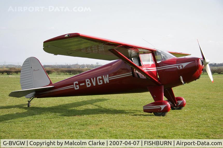 G-BVGW, 1947 Luscombe 8A C/N 4823, Luscombe 8A Silvaire at Fishburn Airfield in 2007.