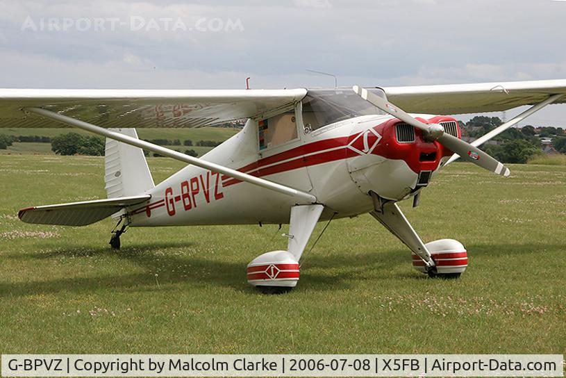 G-BPVZ, 1946 Luscombe 8E Silvaire C/N 5565, Luscombe 8E Silvaire de luxe, an airfield resident at Fishburn Airfield in 2006.