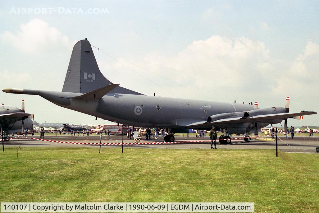 140107, Lockheed CP-140 Aurora C/N 285B-5708, Lockheed CP-140 Aurora at Boscombe Down in 1990.