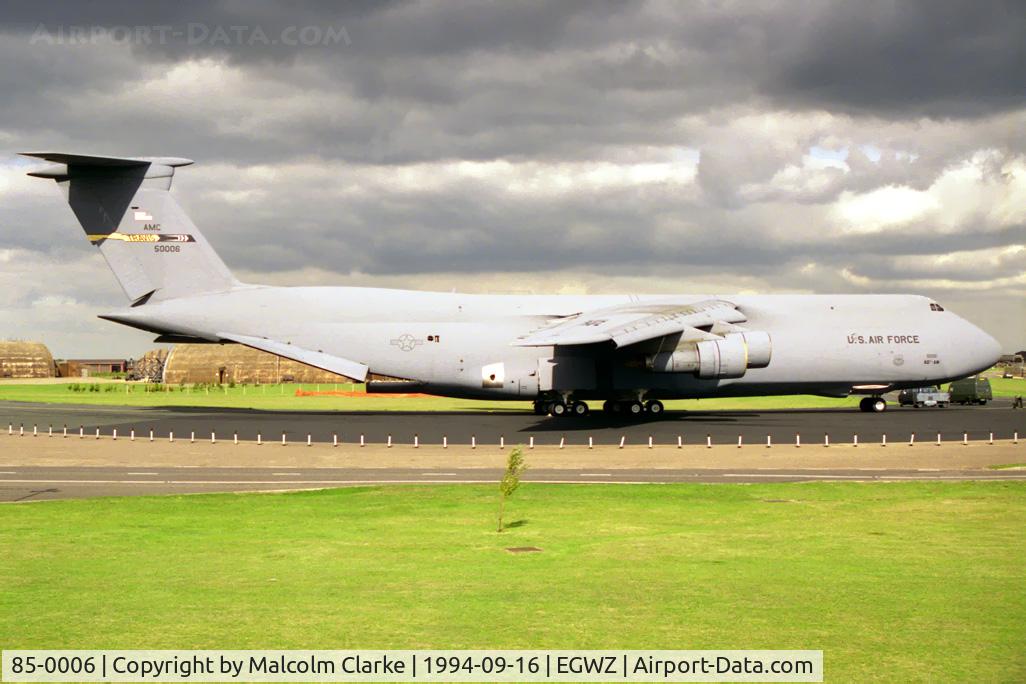 85-0006, 1985 Lockheed C-5B Galaxy C/N 500-0092, Lockheed C-5B Galaxy (L-500) at RAF Alconbury in 1994.