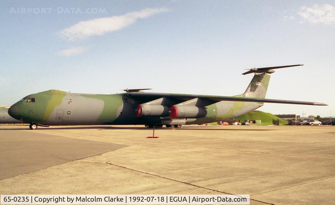 65-0235, 1965 Lockheed C-141B Starlifter C/N 300-6086, Lockheed C-141B Starlifter at the USAF Open Day, RAF Upper Heyford in 1992.