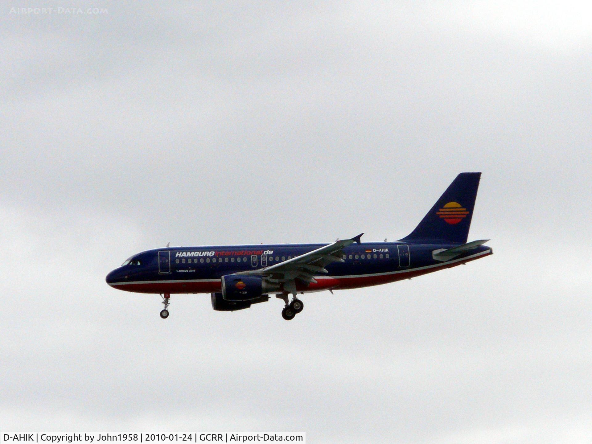 D-AHIK, 2008 Airbus A319-112 C/N 3560, About to land