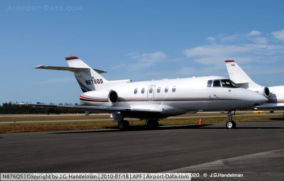 N876QS, 2002 Raytheon Hawker 800XP C/N 258586, at Naples Florida