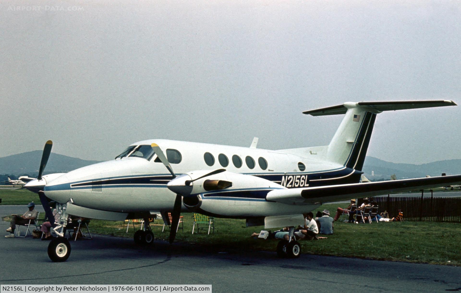 N2156L, 1976 Beech 200 Super King Air C/N BB-156, Beech Super King Air seen at the 1976 Reading Airshow.