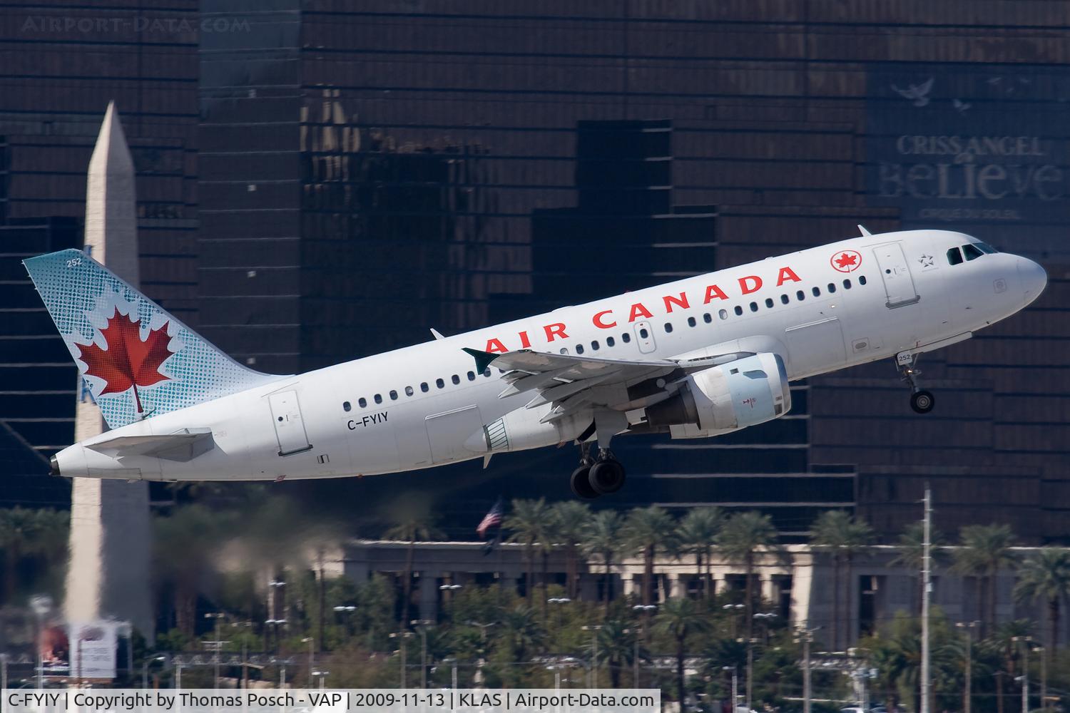 C-FYIY, 1996 Airbus A319-114 C/N 634, Air Canada