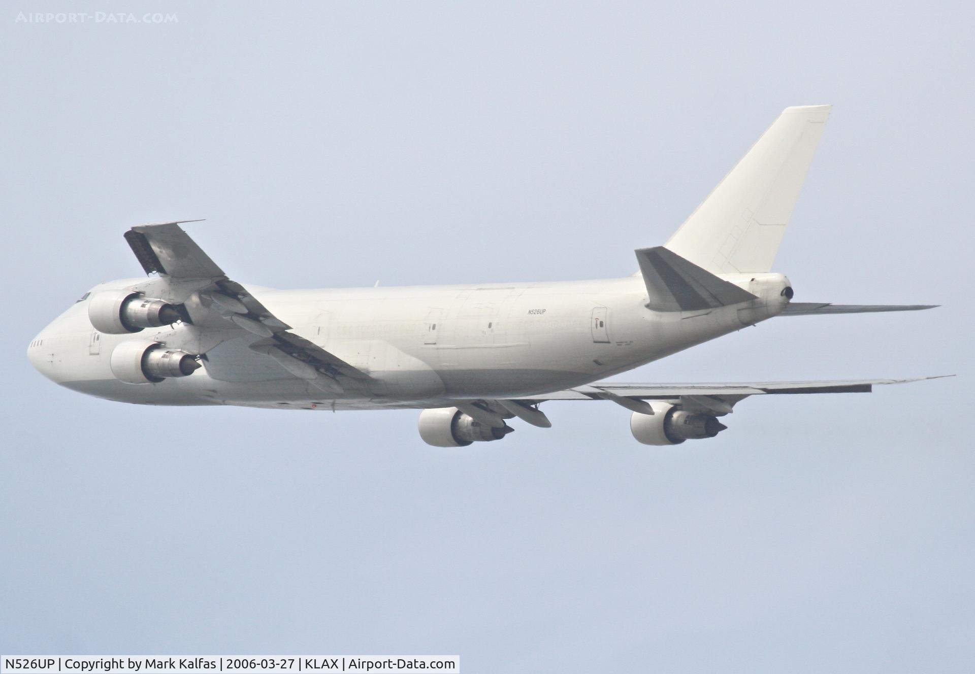 N526UP, 1980 Boeing 747-212B C/N 21937, Trade Winds Boeing 747-212B (cn:21937/419), 25L departure KLAX.