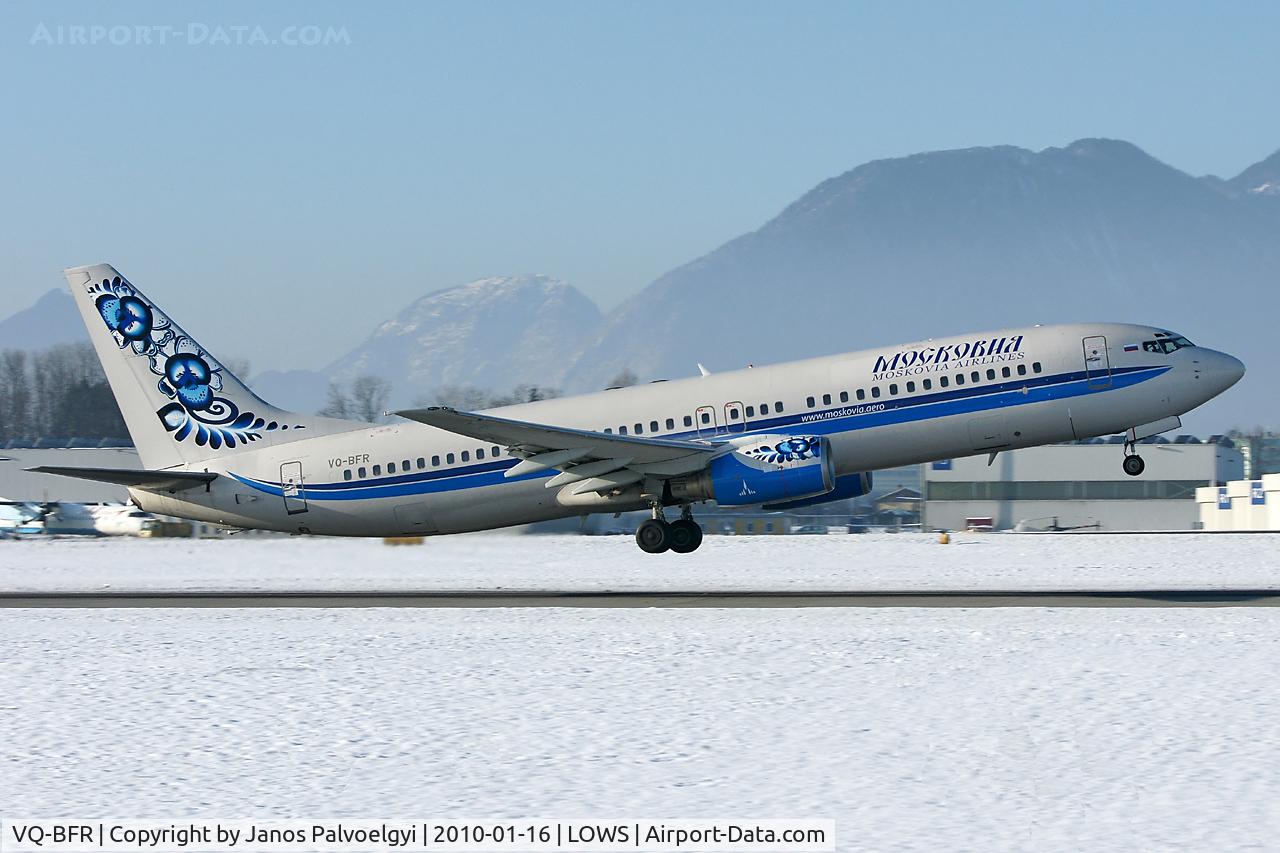 VQ-BFR, 2000 Boeing 737-883 C/N 30468, Moskavia Air Boeing B737-883 take off in LOWS/SZG