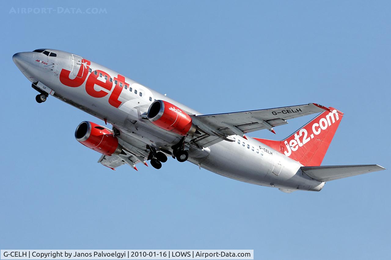 G-CELH, 1986 Boeing 737-330 C/N 23525, Jet2 Boeing B737-330 after take off