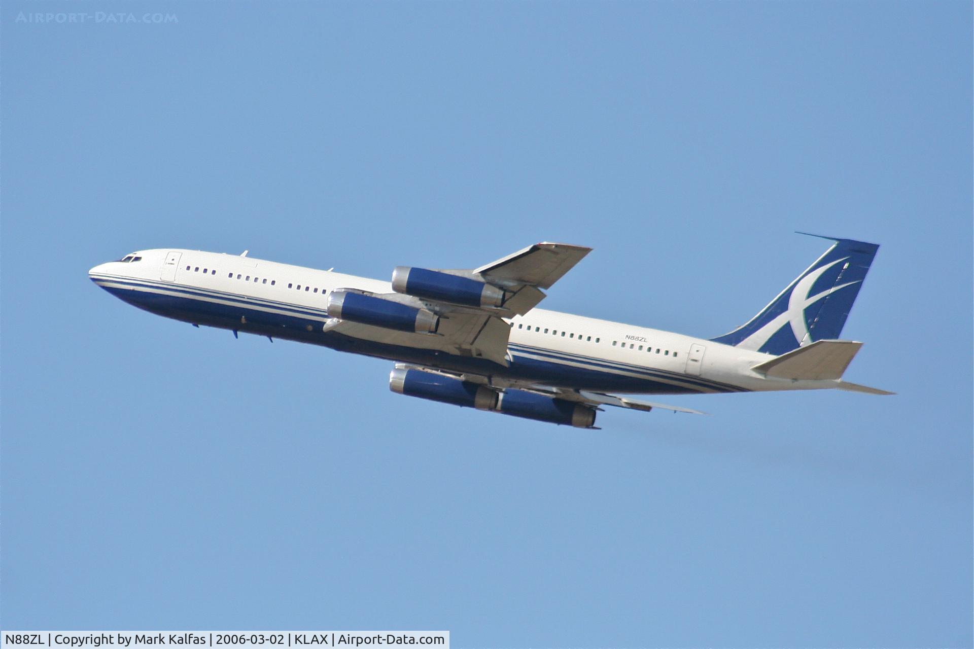 N88ZL, 1965 Boeing 707-330B C/N 18928, Boeing 707-330B, 25R departure KLAX.