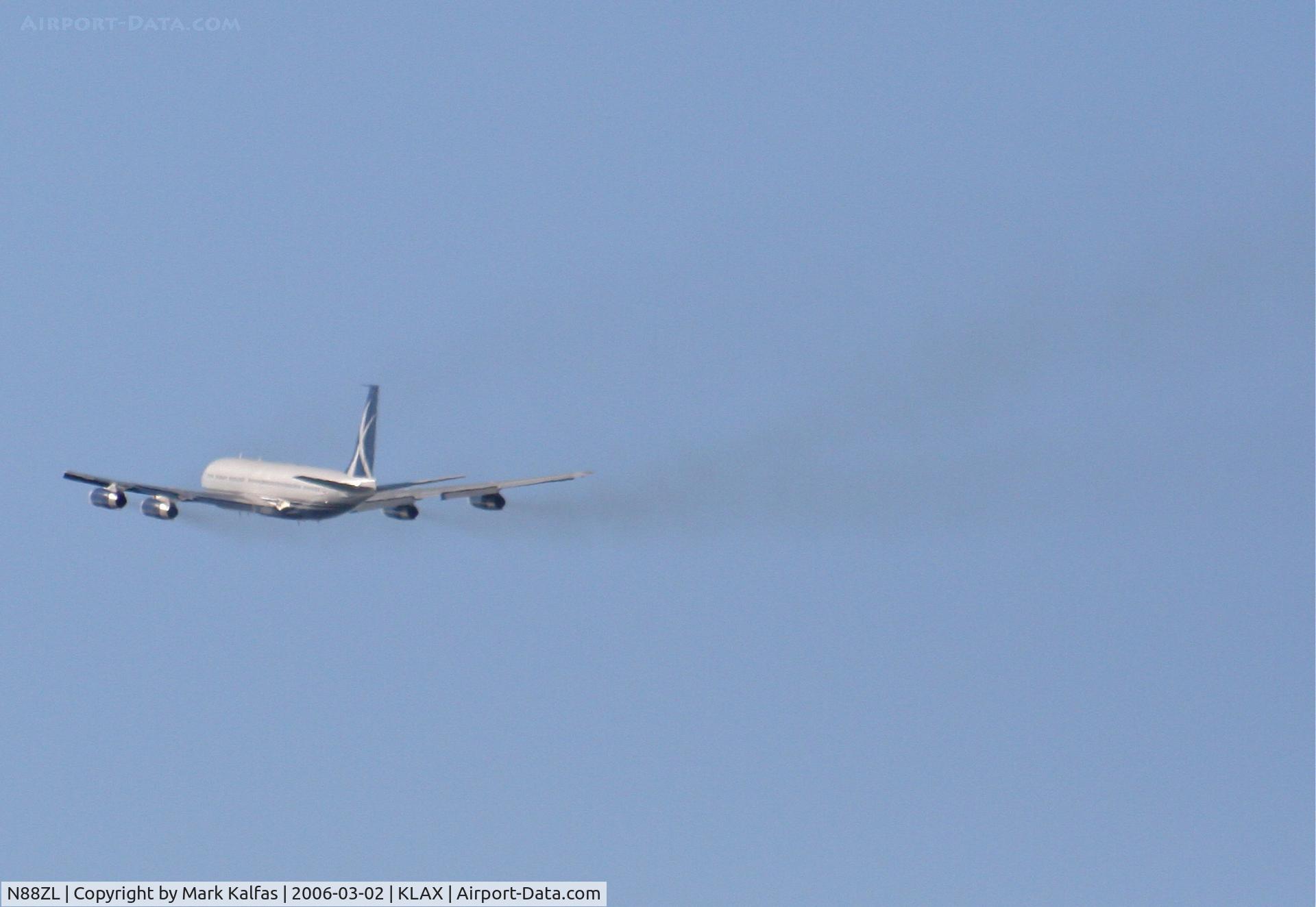 N88ZL, 1965 Boeing 707-330B C/N 18928, Boeing 707-330B, 25R departure KLAX.