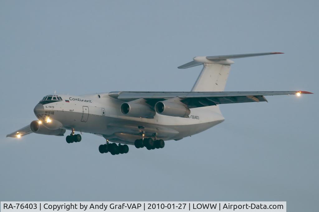 RA-76403, Ilyushin Il-76TD C/N 1023412414, Continent Air Company IL76